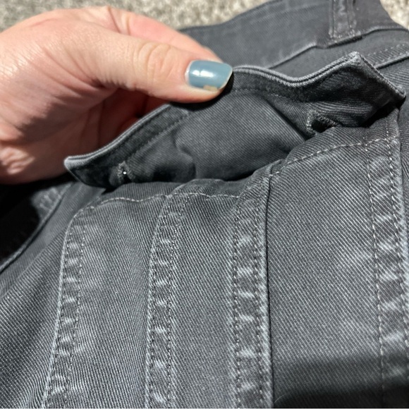 SPANX Stretch Twill Ankle Cargo Pants sz S Petite Gray Pull On 20311Q Pockets - Picture 12 of 12